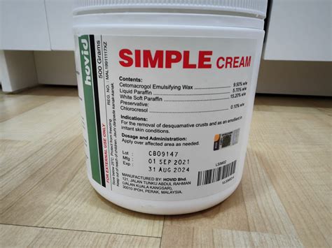 Hovid SIMPLE Cream (500g), Furniture & Home Living, Home Improvement ...