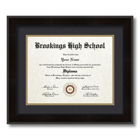 ArtToFrames 11x14" Diploma Frame - Framed in Mahogany and Burgundy with ...