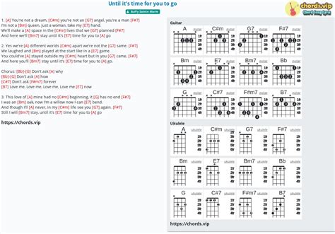 Chord: Until it's time for you to go - tab, song lyric, sheet, guitar ...