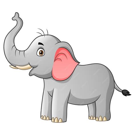 Premium Vector | Funny elephant cartoon illustration