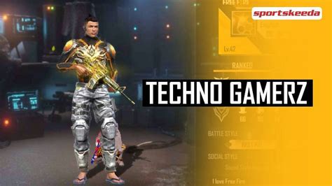 Techno Gamerz's Free Fire ID, K/D ratio and stats in March 2021