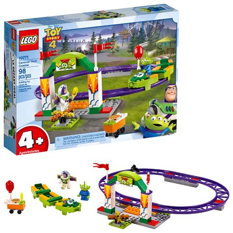 LEGO 4+ Toy Story 4 Carnival Thrill Coaster Building Set 10771 - Walmart.com - Walmart.com