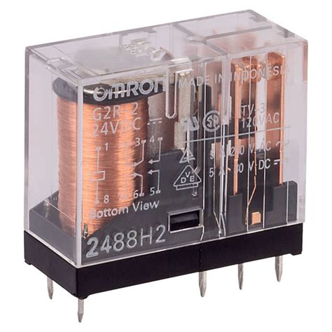 Omron G2R-2-24DC DPCO Power Relay 5A 24VDC | Rapid Online