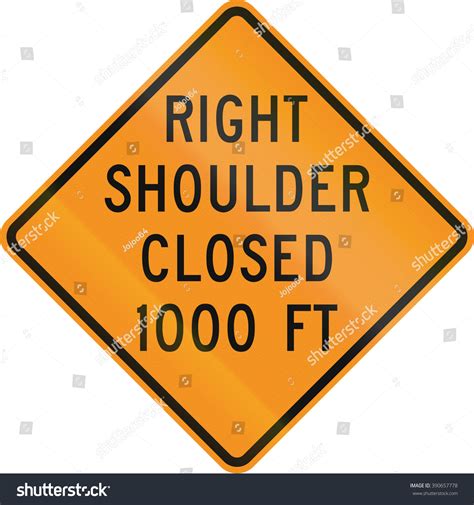 United States Mutcd Road Sign Right Stock Illustration 390657778 | Shutterstock