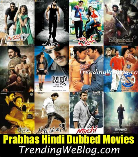 Prabhas Hindi Dubbed Movies List Till Date - TrendingWeBlog