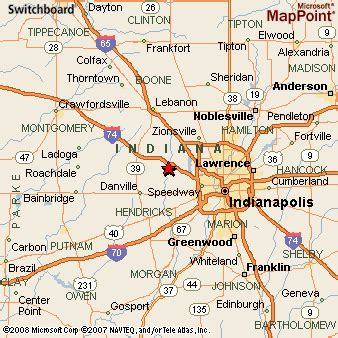 Brownsburg, Indiana Area Map & More