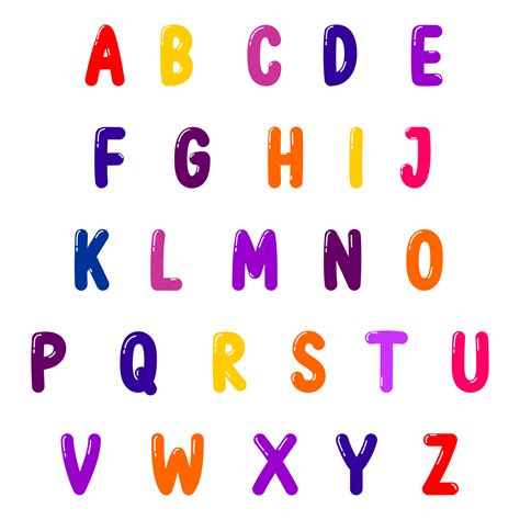 Colored Bubble Letter Font - 20 Free PDF Printables | Printablee ...