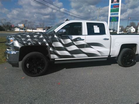 American Flag Car Wrap for Patriotic Vehicle