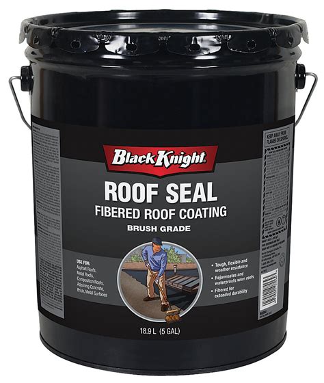 Black Knight 18.9L Fibered Roof Coating Roof Seal | The Home Depot Canada