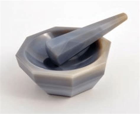 Mortar and pestle made from agate stone used to mix powder compounds. | Download Scientific Diagram