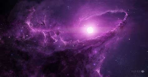 Download Purple Space Sci Fi Nebula HD Wallpaper by Gabriel Gajdos