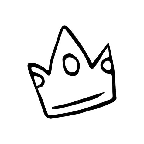 Premium Vector | Hand drawn doodle princess crown Vector black and ...