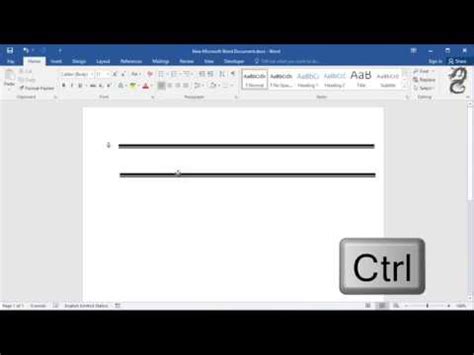 How to insert double line in word - dadvil