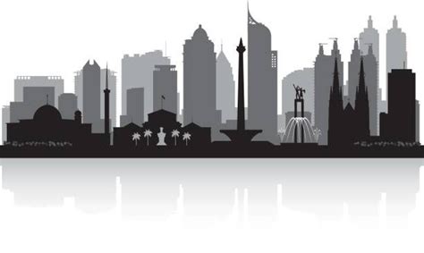 Royalty Free Silhouette Of Jakarta Skyline Clip Art, Vector Images & Illustrations - iStock ...