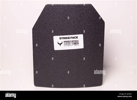 AR500 Level III Steel Body Armor Plates Stock Photo - Alamy