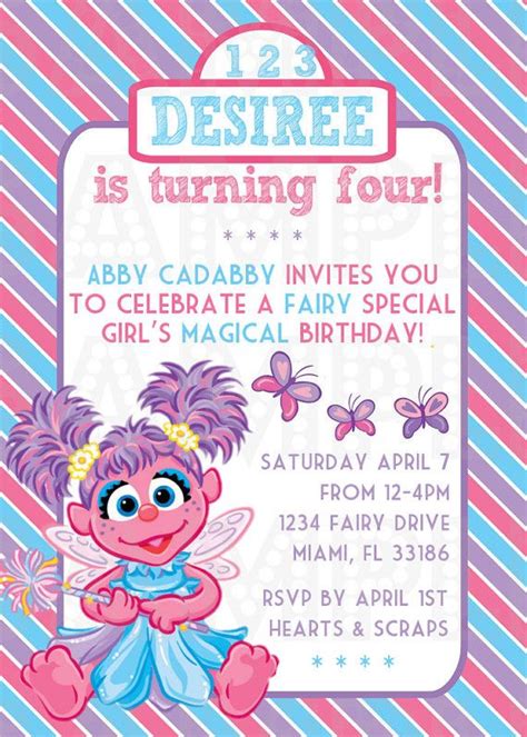 Abby Cadabby Birthday Invitation by HeartsandScraps on Etsy, $11.00 ...