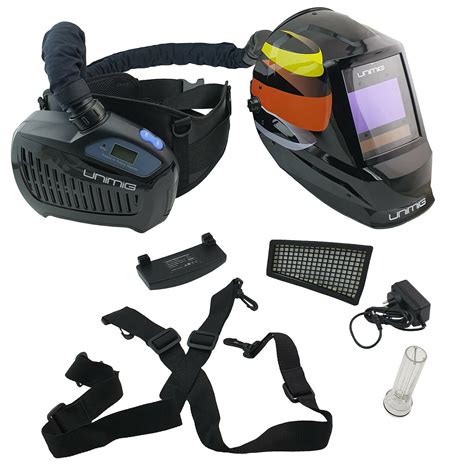 UNIMIG POWERED AIR PURIFYING WELDING HELMET RESPIRATOR FILTER MIG TIG PAPR P1004 9312753923781 ...