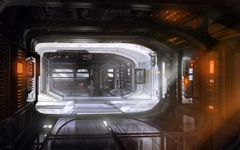 ArtStation - Halo 4 - space station interior.