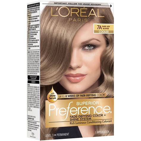 L'Oréal Paris Superior Preference Permanent Hair Color, 7A Dark Ash ...