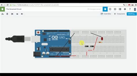 Led Working With Arduino (simulation) - YouTube