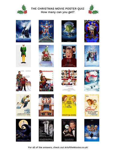 The Christmas Movie Poster Quiz! – Art of the Movies