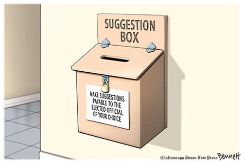 suggestion box ideas | Suggestion Box Cartoon - bribe/suggestion confusion | Suggestion box ...