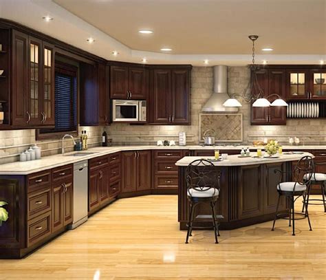 Pin by Brittany Nicole on Kitchen Cabinets | Dark kitchen cabinets, Home, Brown kitchens