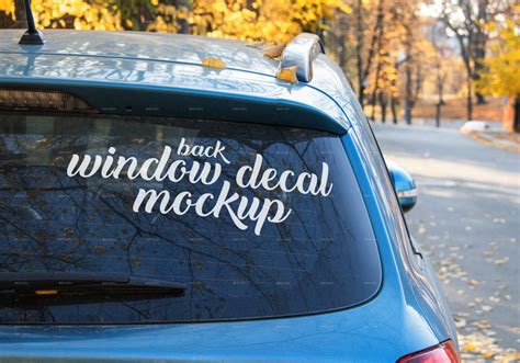 12+ Creative Free Car Window Decal mockup PSD Templates