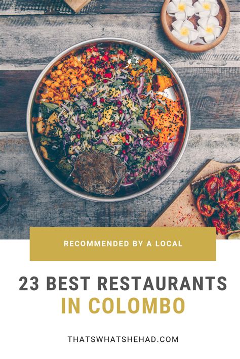 The 23 Best Restaurants in Colombo | That’s What She Had