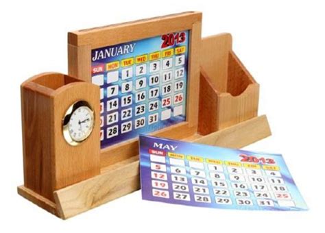 Brown Wooden Desk Calendar, Rs 200 /piece Scorpion Ventures (OPC ...