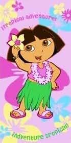 Dora Beach / Bath Towel (Dora the Explorer Tropical Adventure Printed Velour Towel): Amazon.co ...