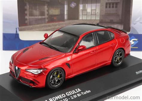 SOLIDO 4313102 Scale 1/43 | ALFA ROMEO GIULIA QUADRIFOGLIO 2016 RED