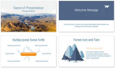 Mountain Landscape PowerPoint Template - PresentationDeck.com