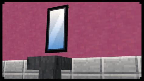 How to make a Mirror in Minecraft - YouTube | Mirror, Minecraft mirror, Minecraft mirror banner