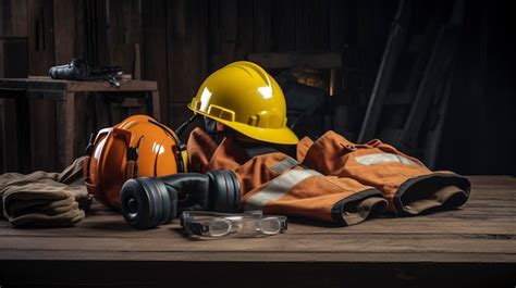 Premium AI Image | A Photo of Industrial Safety Equipment and Gear