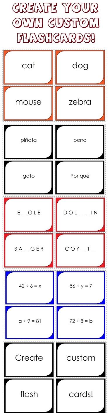 Make Flashcards Printable - hereaup