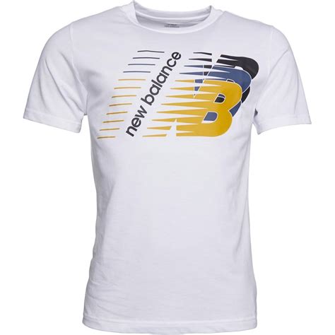 Buy New Balance Mens Heritage Logo T-Shirt White