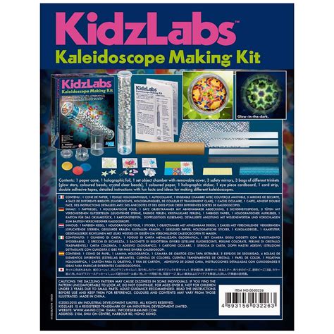 4M Kidzlabs Kaleidoscope Making Kit - Optical Light Physics Stem Toys ...