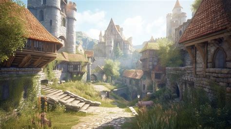 Medieval Architecture Game Scene Powerpoint Background For Free Download - Slidesdocs