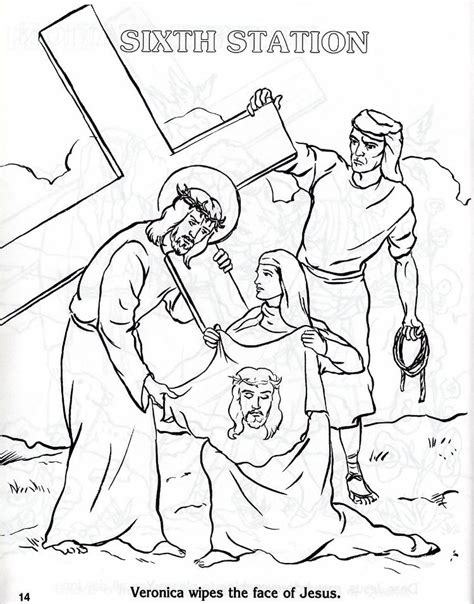 Stations of the Cross Coloring Pages Cross Coloring Page, Spring ...