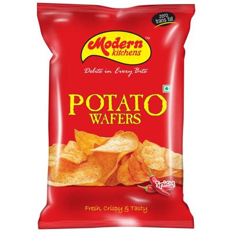 Buy Modern Kitchens Potato Wafers - Spicy, Fresh, Crispy, Zero Trans ...