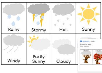 Weather and Season Chart by Ms Brandons Inclusive Classroom | TPT