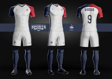 template jersey futsal photoshop france euro 2016 uniform away ...