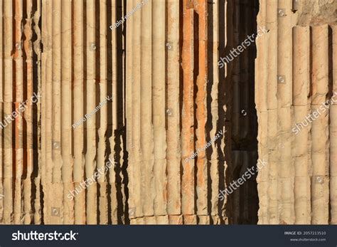 Detail Fluted Columns Temple Olympian Zeus Stock Photo 2057213510 ...