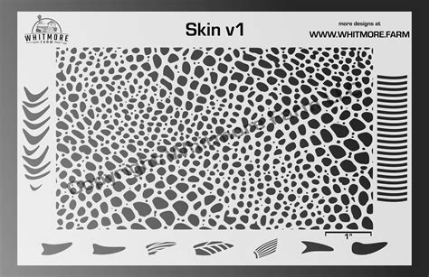 Skin v1 Mesh Fishing Lure Airbrush Stencil - Whitmore Farm