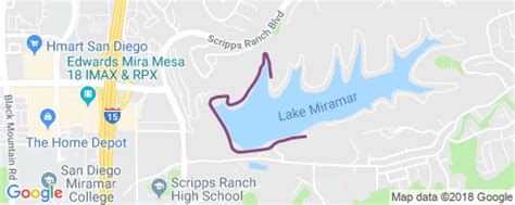 Lake Miramar Loop Mountain Biking Trail - Poway, CA