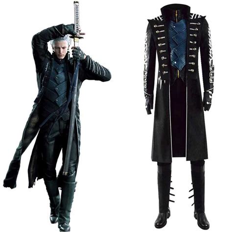 ACcosplay Devil May Cry 5 DMC 5 Vergil Cosplay Outfit Game Costume