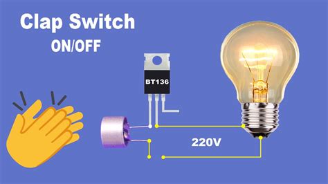 Very Simple Clap Switch Circuit For ON/OFF Light And Fan..Simple Clap ON/OFF Switch Circuit ...