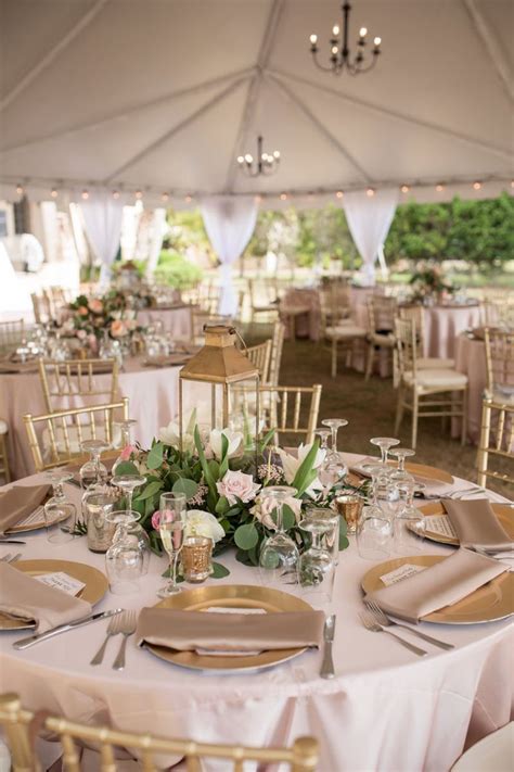 A Classic Blush & Gold Tented Sarasota Wedding Day Unique Wedding Flowers, Wedding Flower ...