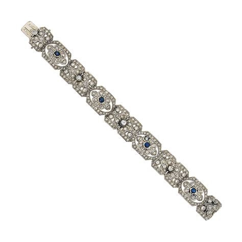 A sapphire and diamond bracelet | Christie's